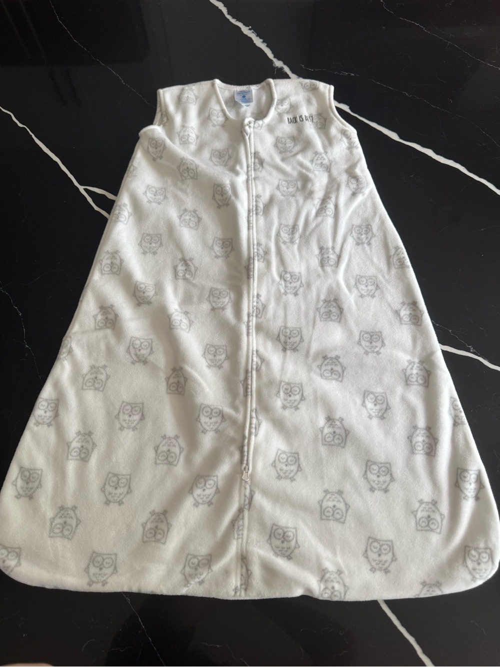 Halo White Owl Print Sleep Sack Pajamas